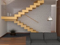 Escalera forma U